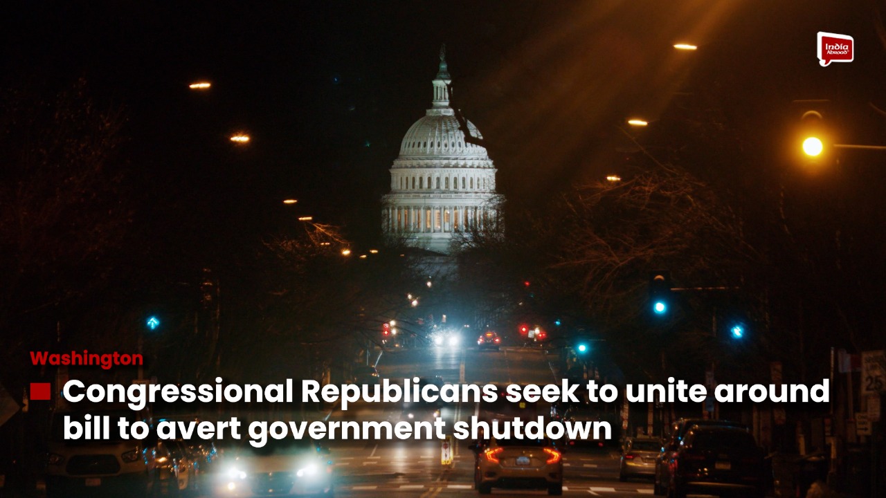 Congressional Republicans seek to unite around bill to avert government shutdown